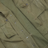 40s Vintage US Army 5th Infantry Division '45D' HBT Jacket - Large