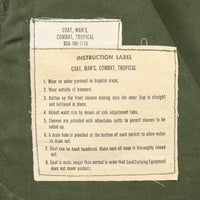 60s Vietnam War Poplin Jungle Jacket - Large