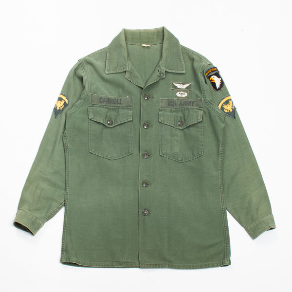 60s Vietnam War 101st Airborne Utility Shirt - Medium