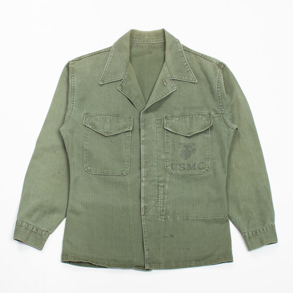 50s Vintage USMC P53 HBT Jacket - Medium