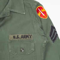 60s Vietnam War Vintage MACV 2nd Pattern OG-107 Utility Shirt - Small