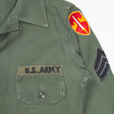 60s Vietnam War Vintage MACV 2nd Pattern OG-107 Utility Shirt - Small