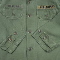 60s Vietnam War Vintage MACV 2nd Pattern OG-107 Utility Shirt - Small