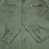 60s Vietnam War Vintage MACV 2nd Pattern OG-107 Utility Shirt - Small