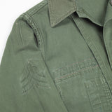 60s Vietnam War Vintage MACV 2nd Pattern OG-107 Utility Shirt - Small