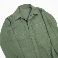 60s Vietnam War Vintage MACV 2nd Pattern OG-107 Utility Shirt - Small