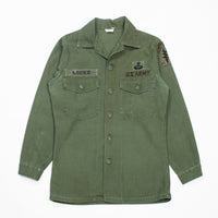60s Vietnam War Okinawa-Made SSI Special Forces Utility Shirt - Small