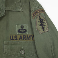 60s Vietnam War Okinawa-Made SSI Special Forces Utility Shirt - Small