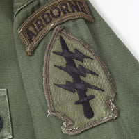 60s Vietnam War Okinawa-Made SSI Special Forces Utility Shirt - Small