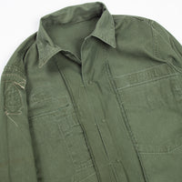 60s Vietnam War Okinawa-Made SSI Special Forces Utility Shirt - Small
