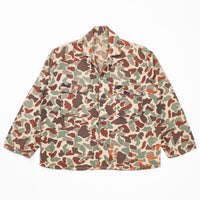 60s Vintage Storm-Pruf Duck Hunter / Beogam Camo Shirt - X-Large