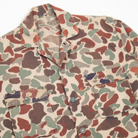 60s Vintage Storm-Pruf Duck Hunter / Beogam Camo Shirt - X-Large