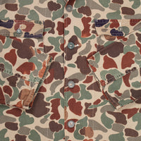 60s Vintage Storm-Pruf Duck Hunter / Beogam Camo Shirt - X-Large