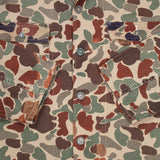 60s Vintage Storm-Pruf Duck Hunter / Beogam Camo Shirt - X-Large