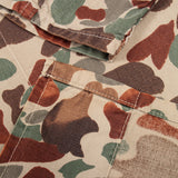 60s Vintage Storm-Pruf Duck Hunter / Beogam Camo Shirt - X-Large