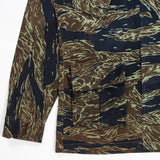 60s Vietnam War Vintage Thai Tadpole Sparse (TTS) Tigerstripe Jungle Jacket - Medium