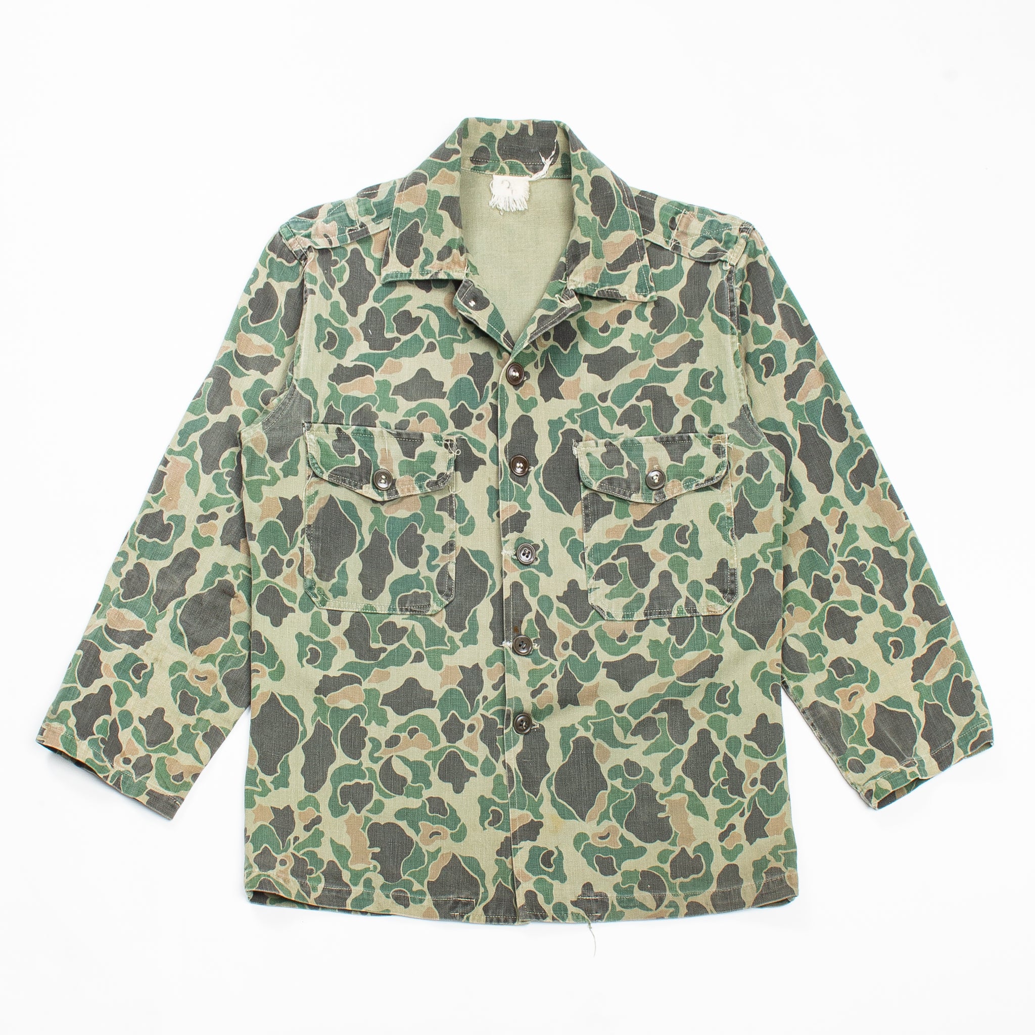 Rare 60s Vintage South Korean ROKA Duck Hunter Camo HBT Utility
