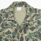 Rare 60s Vintage South Korean ROKA Duck Hunter Camo HBT Utility Shirt - Medium