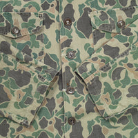 Rare 60s Vintage South Korean ROKA Duck Hunter Camo HBT Utility Shirt - Medium