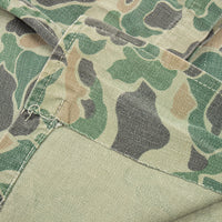 Rare 60s Vintage South Korean ROKA Duck Hunter Camo HBT Utility Shirt - Medium