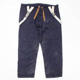 Rare 50s Vintage Royal Navy Ventile Deck Trousers - 46x30