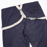 Rare 50s Vintage Royal Navy Ventile Deck Trousers - 46x30