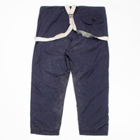 Rare 50s Vintage Royal Navy Ventile Deck Trousers - 46x30