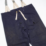 Rare 50s Vintage Royal Navy Ventile Deck Trousers - 44x31