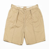 Deadstock 50s Vintage US Army Khaki Chino Shorts - 32x10