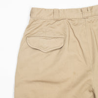 Deadstock 50s Vintage US Army Khaki Chino Shorts - 32x10