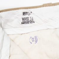 Deadstock 50s Vintage US Army Khaki Chino Shorts - 32x10