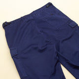 00s Vintage Royal Navy Blue FR Working Trousers - 36x33