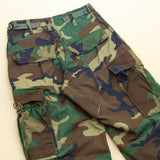 1981 Vintage Temperate Woodland BDU Combat Trousers - 26x28