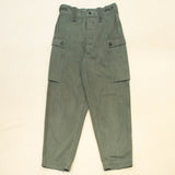 70s Vintage Dutch Army HBT Combat Trousers - 30x29