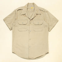 50s Vietnam War Vintage Khaki 'Class B' Shirt - Medium