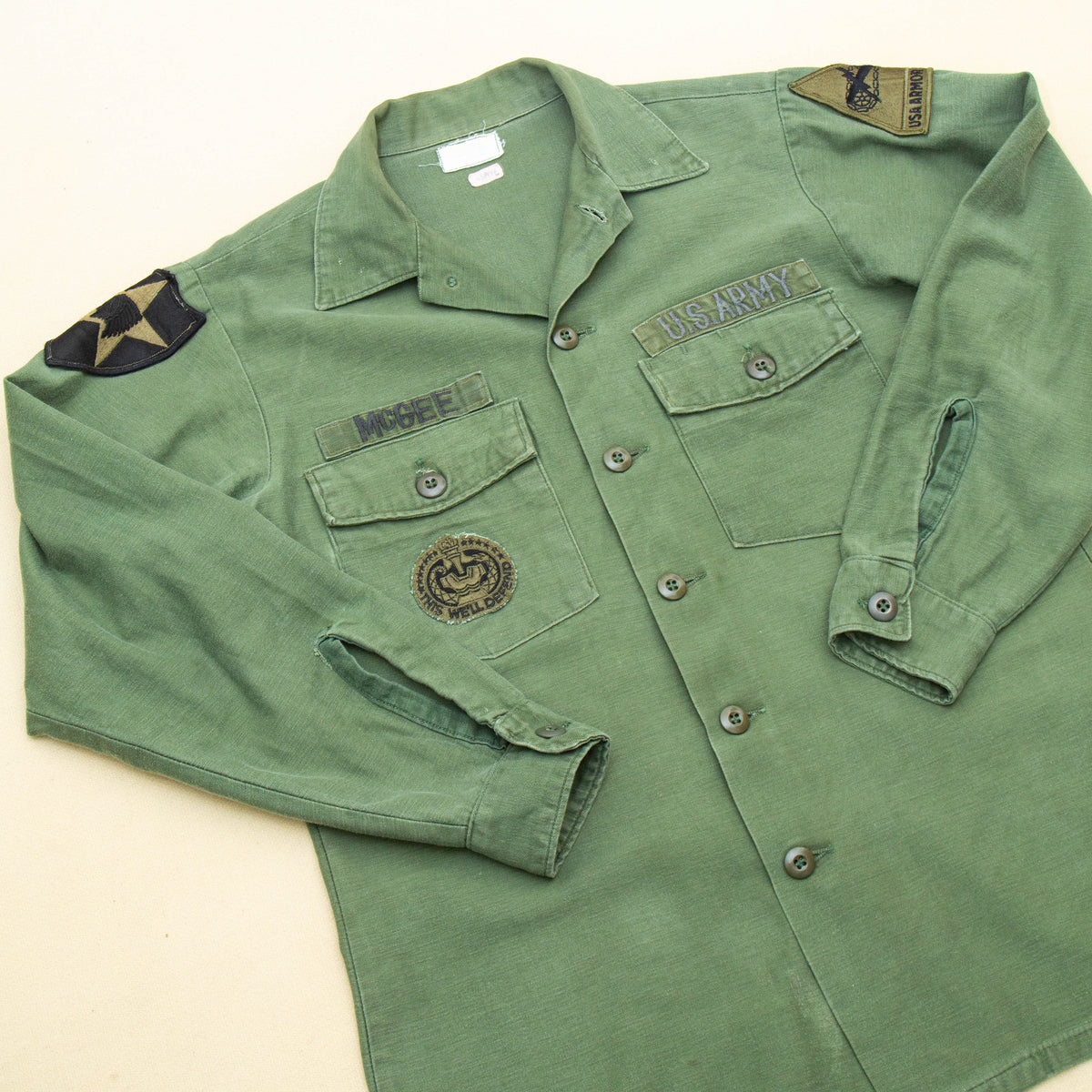 70s Vintage 'McGee' 3rd Pattern OG-107 Utility Shirt - Medium – Omega ...