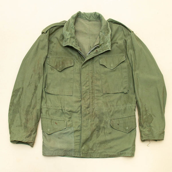 Distressed 60s Vintage OG-107 M65 Field Jacket - Large