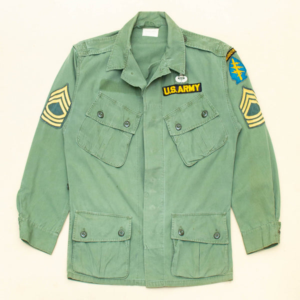 60s Vietnam War Vintage Special Forces 1st Pattern Jungle Jacket - Medium