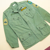 60s Vietnam War Vintage Special Forces 1st Pattern Jungle Jacket - Medium