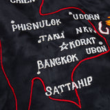 60s Vintage Thai Tailor-Made Silk Souvenir Tour Jacket