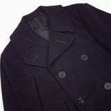 60s Vintage US Navy Black Pea Coat - X-Small