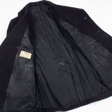60s Vintage US Navy Black Pea Coat - X-Small