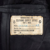 60s Vintage US Navy Black Pea Coat - X-Small