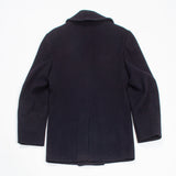 60s Vintage US Navy Black Pea Coat - X-Small