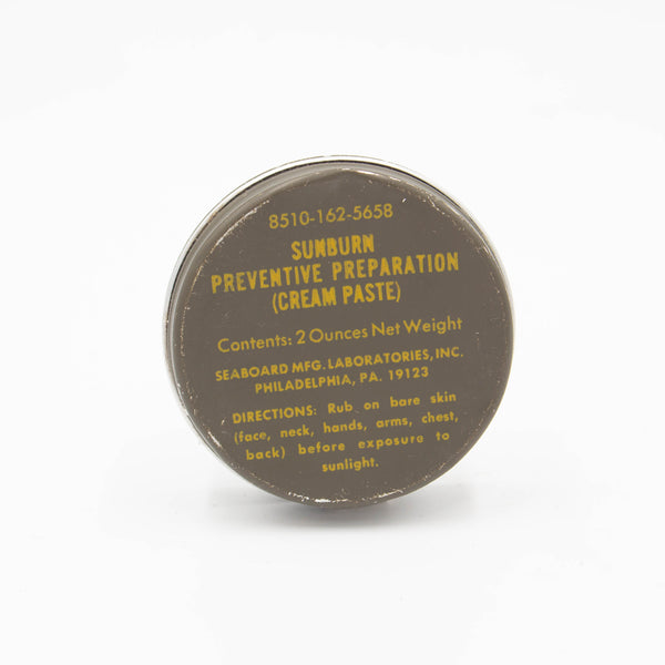 US Military Vietnam War Sunburn Preventative Cream