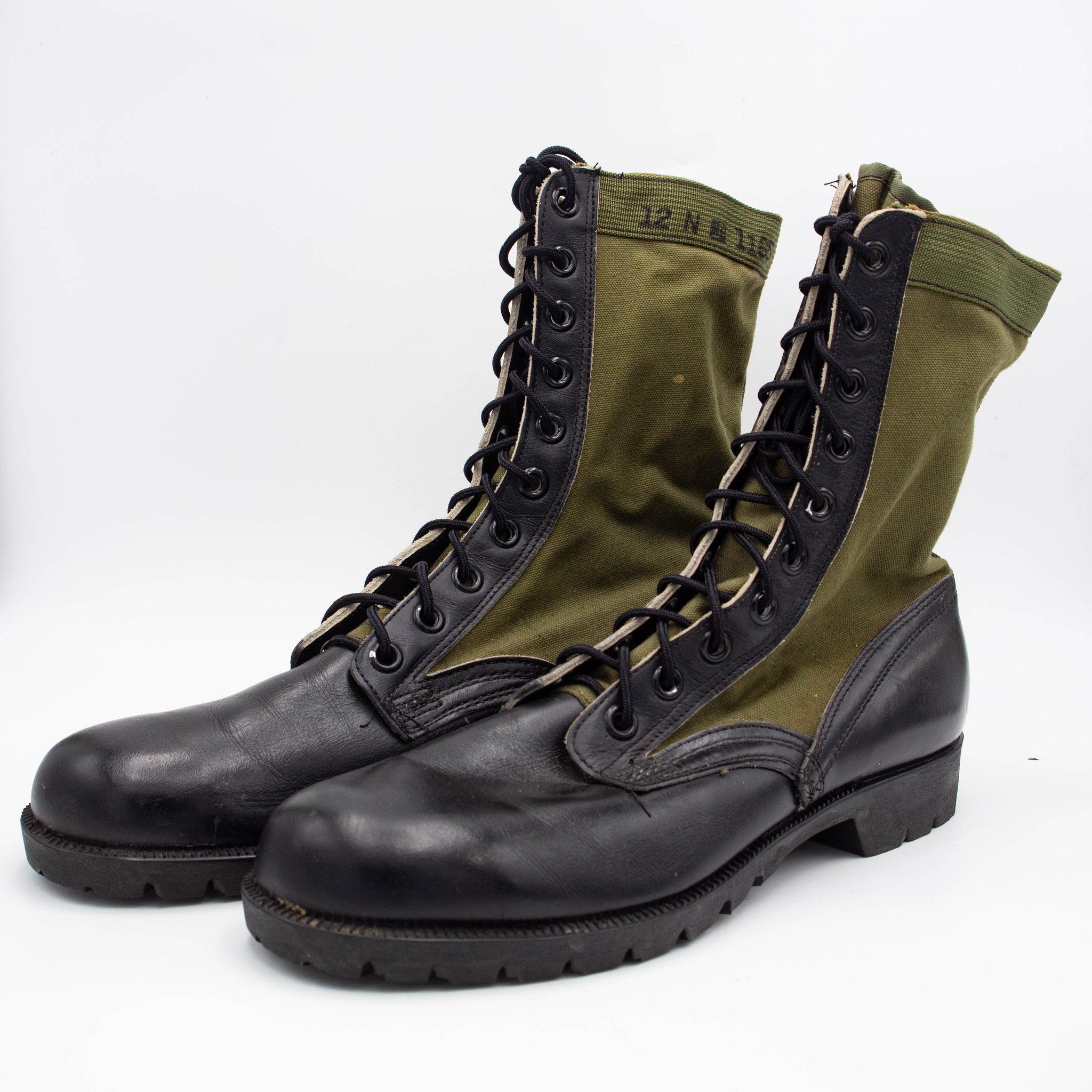 NOS 60s Vietnam War 2nd Pattern Tropical Combat / Jungle Boots - UK 10 ...