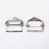 Vintage British Military JIFIX Metal 20mm Trouser Adjuster Buckles Pair