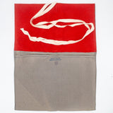 Deadstock Vintage Swiss Army Military Red Felt Lined Canvas Tool Roll / Equipment Wrap