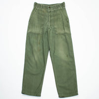 50s Vintage OG-107 Sateen Utility Trousers - 28x31