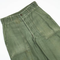 50s Vintage OG-107 Sateen Utility Trousers - 28x31